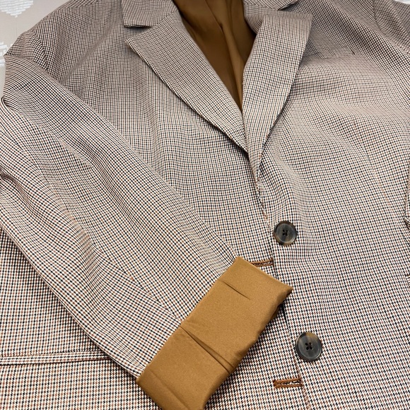 A New Day Brown Houndstooth Blazer - Picture 2 of 3